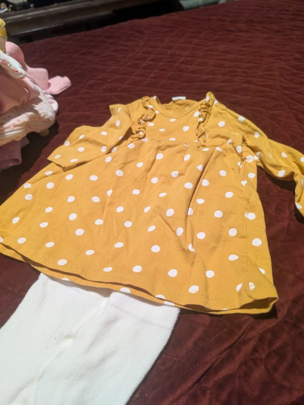 H&M Baby Dress and Leggings Set 2-6M Polka Dot